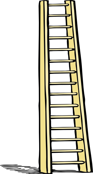 Ladder Plain Clip Art - Ladder Clipart Transparent Background (318x591)