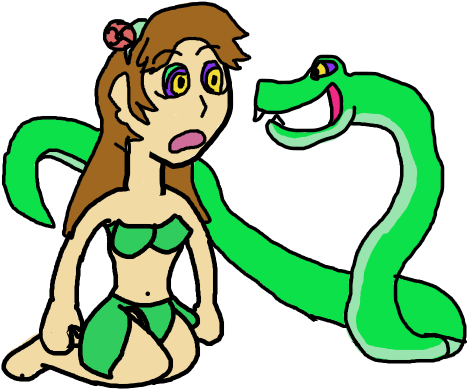Human Pretty Junglebomber And Snake By Bombertim - Imagenes De El Libro De La Selva 2 Hipnotizados (537x410)