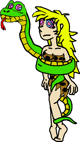Jungle Girl Hypnotized By Bombertim - Snake Kaa Jungle Girl (439x629)