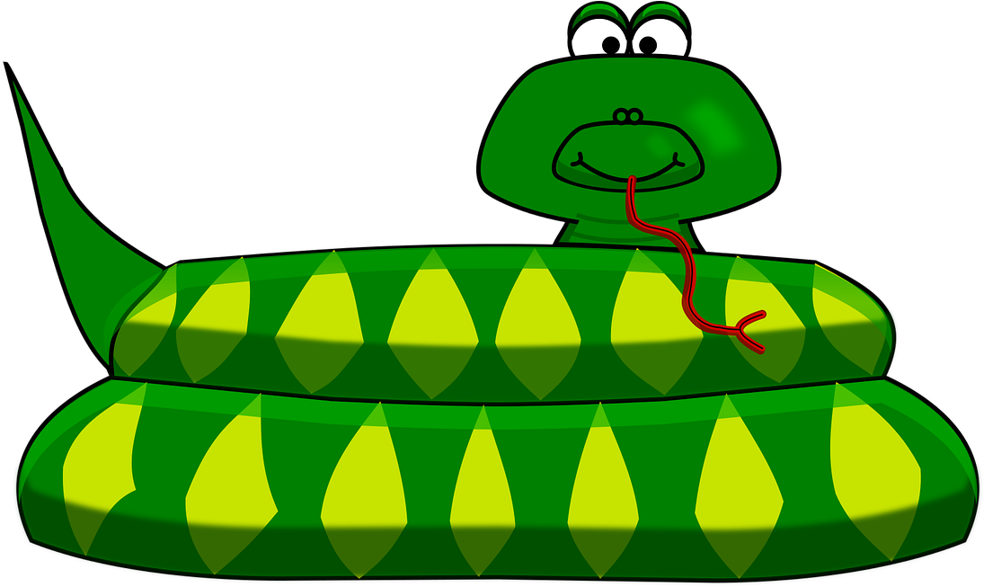 Snake Cartoon Green Reptile Animal Wildlif - Gambar Ular Animasi Kartun (1280x657)