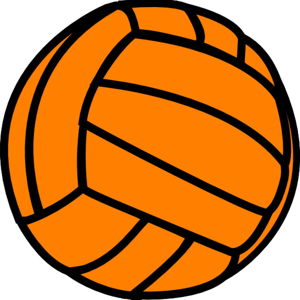 Volleyball Clipart Orange Volleyball Clip Art At Clker - Orange Volleyball Clipart (1024x1024)