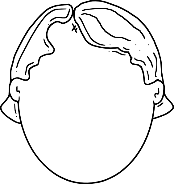 Blank Face Boy Clip Art At Clker - Jesus Heals A Blind Man Craft (564x598)