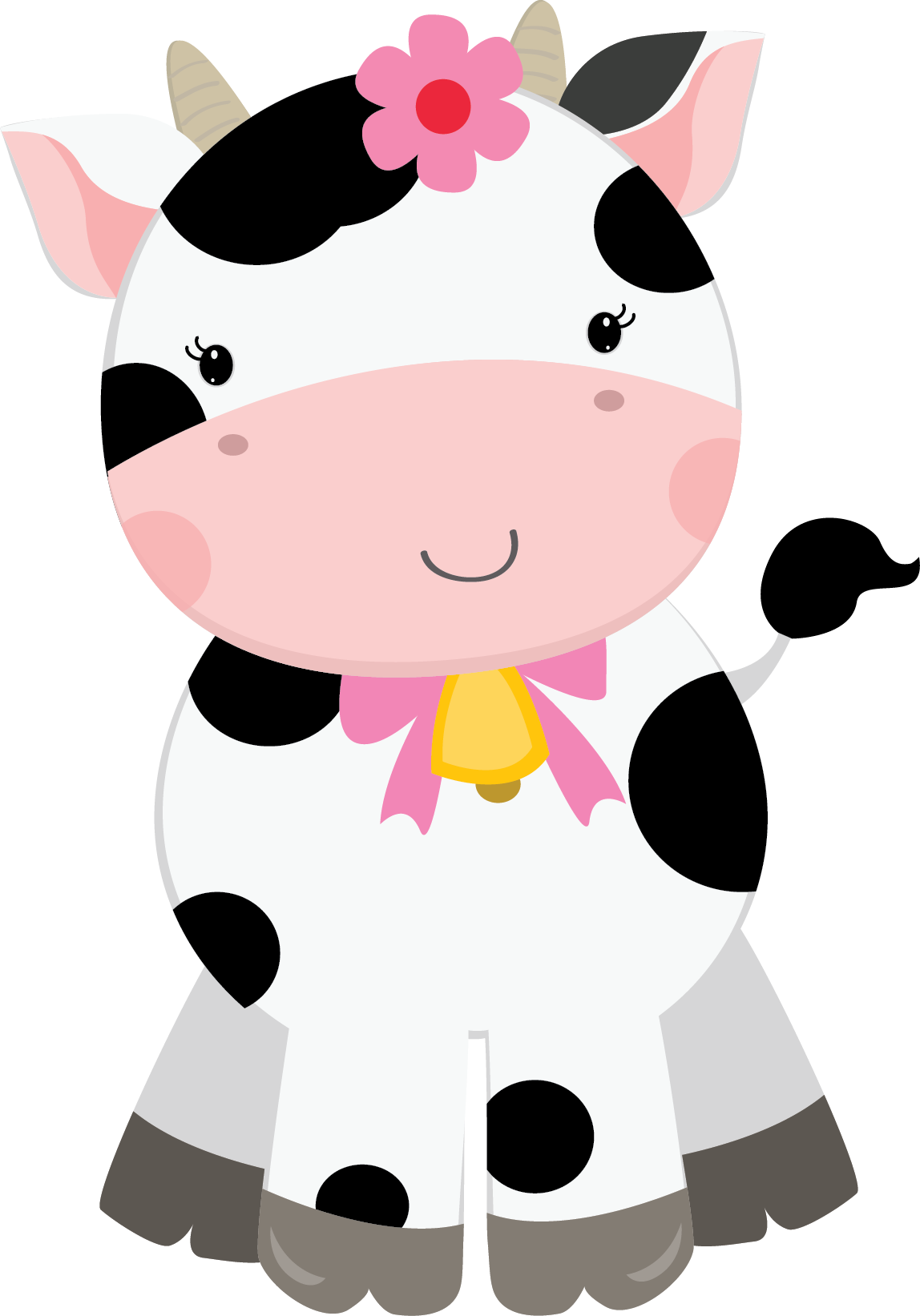 Cute Farm For Girls Clip Art - Animais Fazendinha Rosa Png (1148x1643)