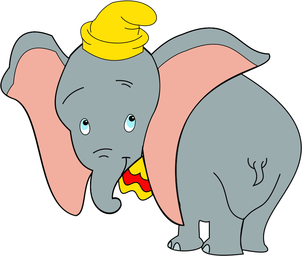 Dumbo Clip Art - Elephant Big Ears Clipart.