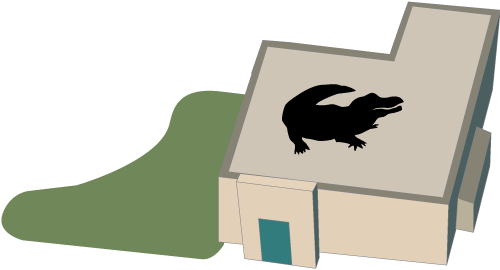 Reptile House - Gator Girl Throw Blanket (500x270)