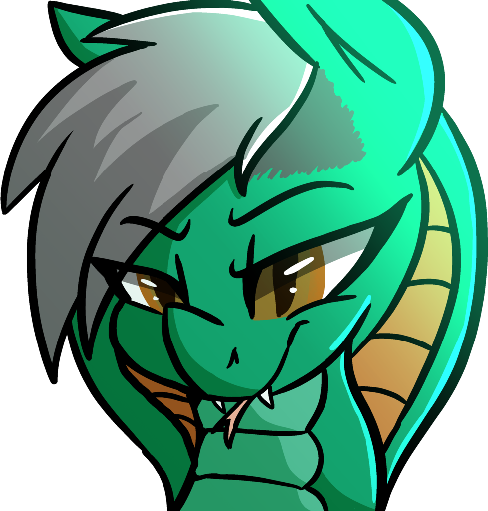 Themodpony, Bust, Cobra Hood, Fangs, Forked Tongue, - Cartoon (1024x1024)