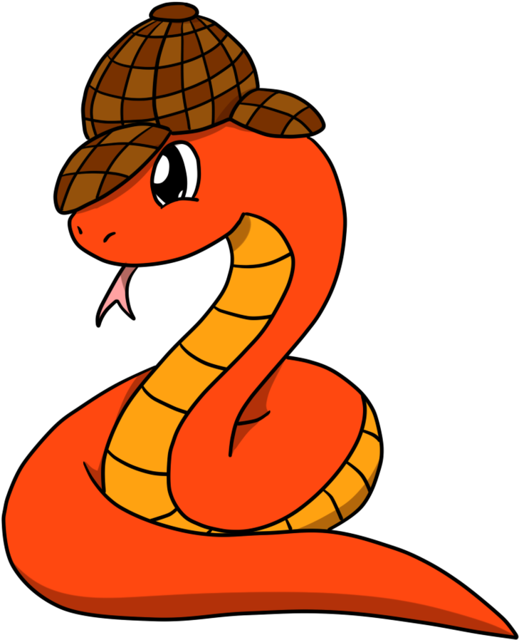 Detective Snake By Loofytehfox - Serpent (831x961)