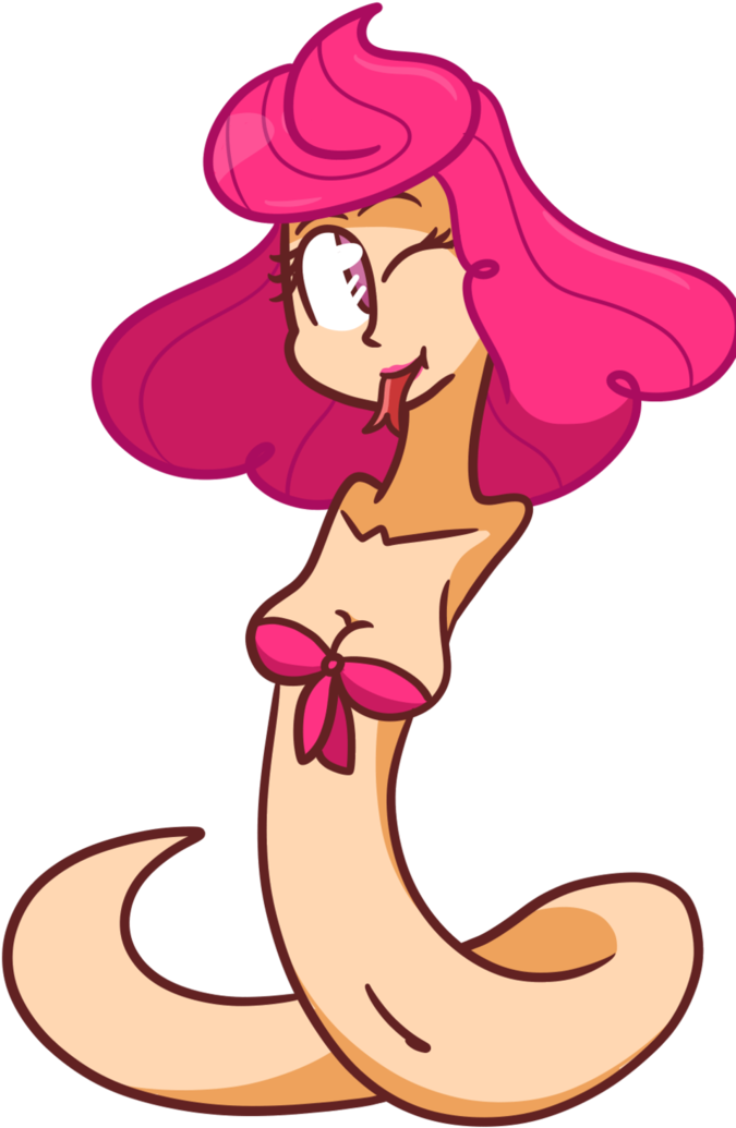 Ponk Snake By Spoopyro - Cartoon (722x1107)