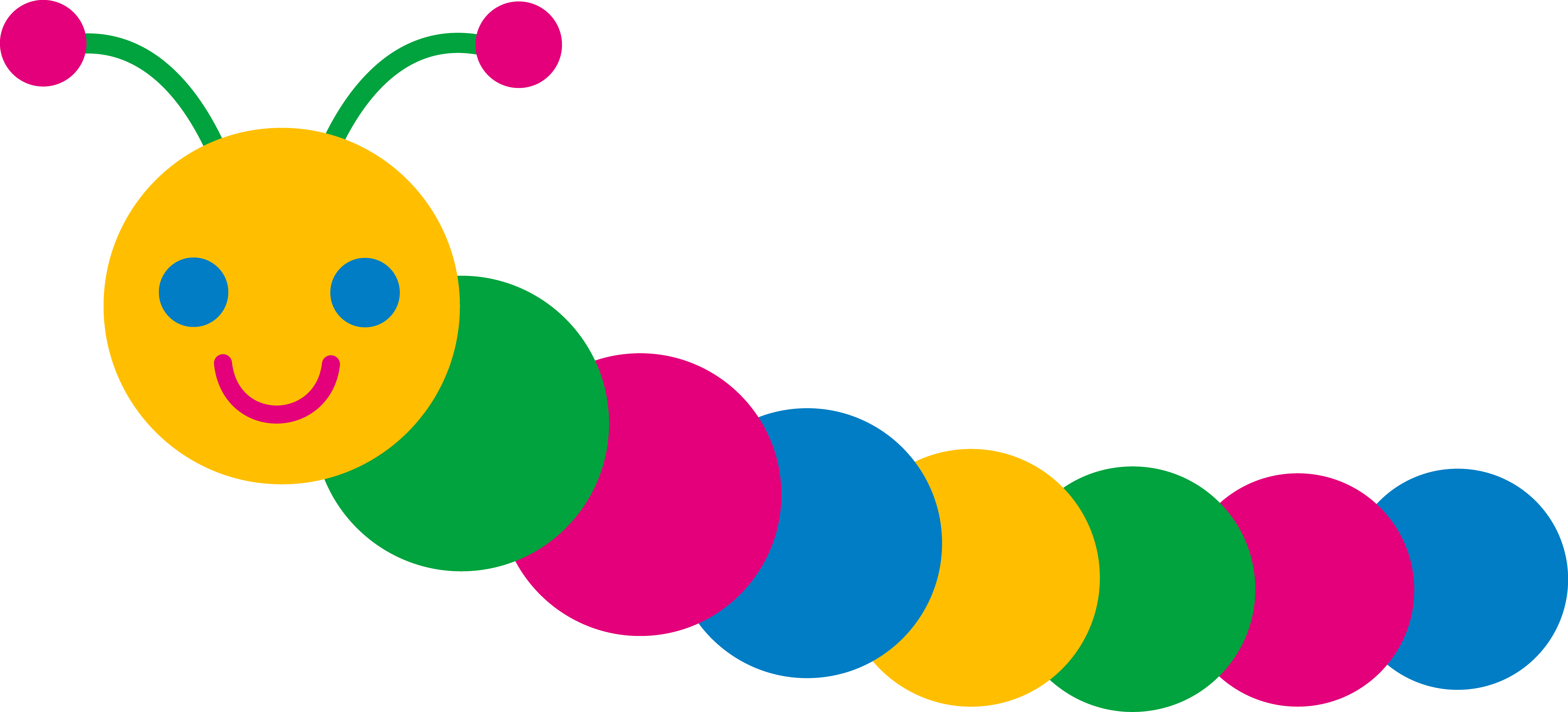 Very Hungry Caterpillar Clipart - Caterpillar Clipart (6508x2954)