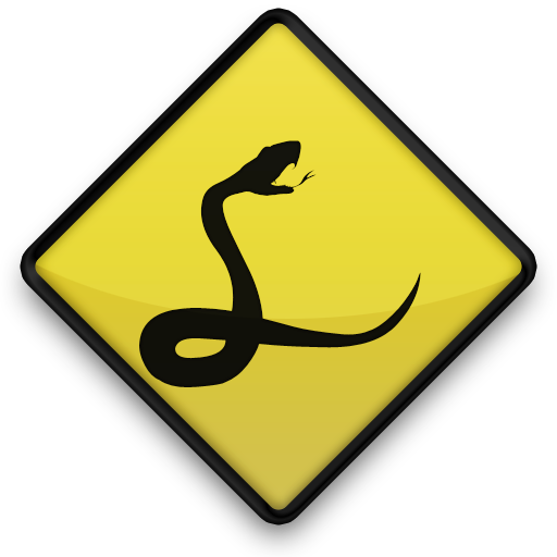 Snake Warning Sign Clip Art - Break Dancing Sign (512x512)