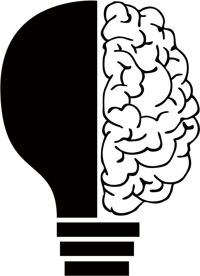 Brain Light Bulb By Elisa Riva - Two Heads Are Better Than One (1851x1920)