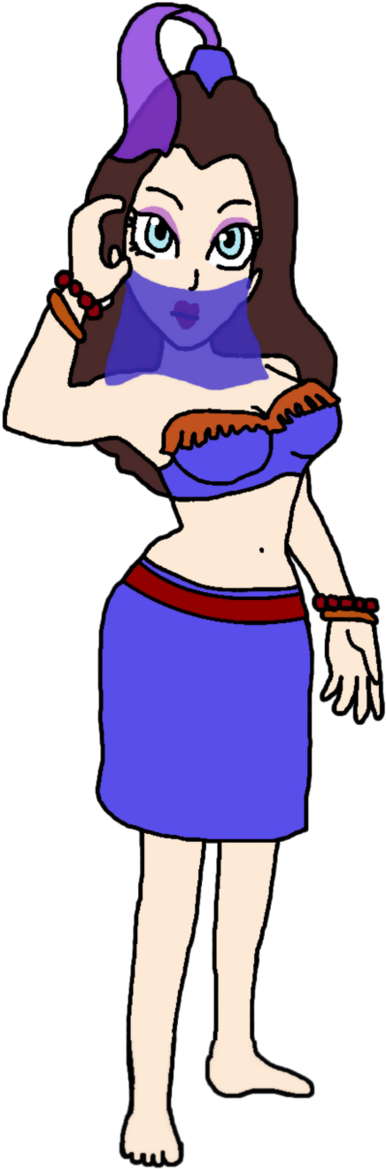 Harem Genie By Katlime - Cartoon (582x1371)