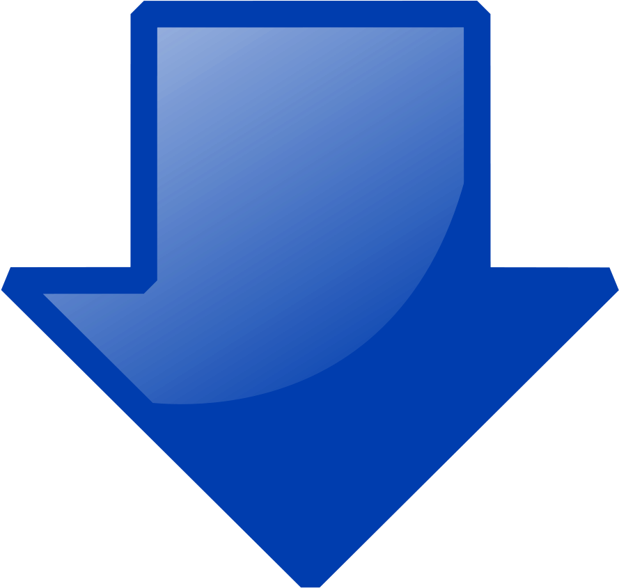 Blue Down Arrow Clip Art At Clker Com Vector Clip Art - Blue Down Arrow Png (900x852)