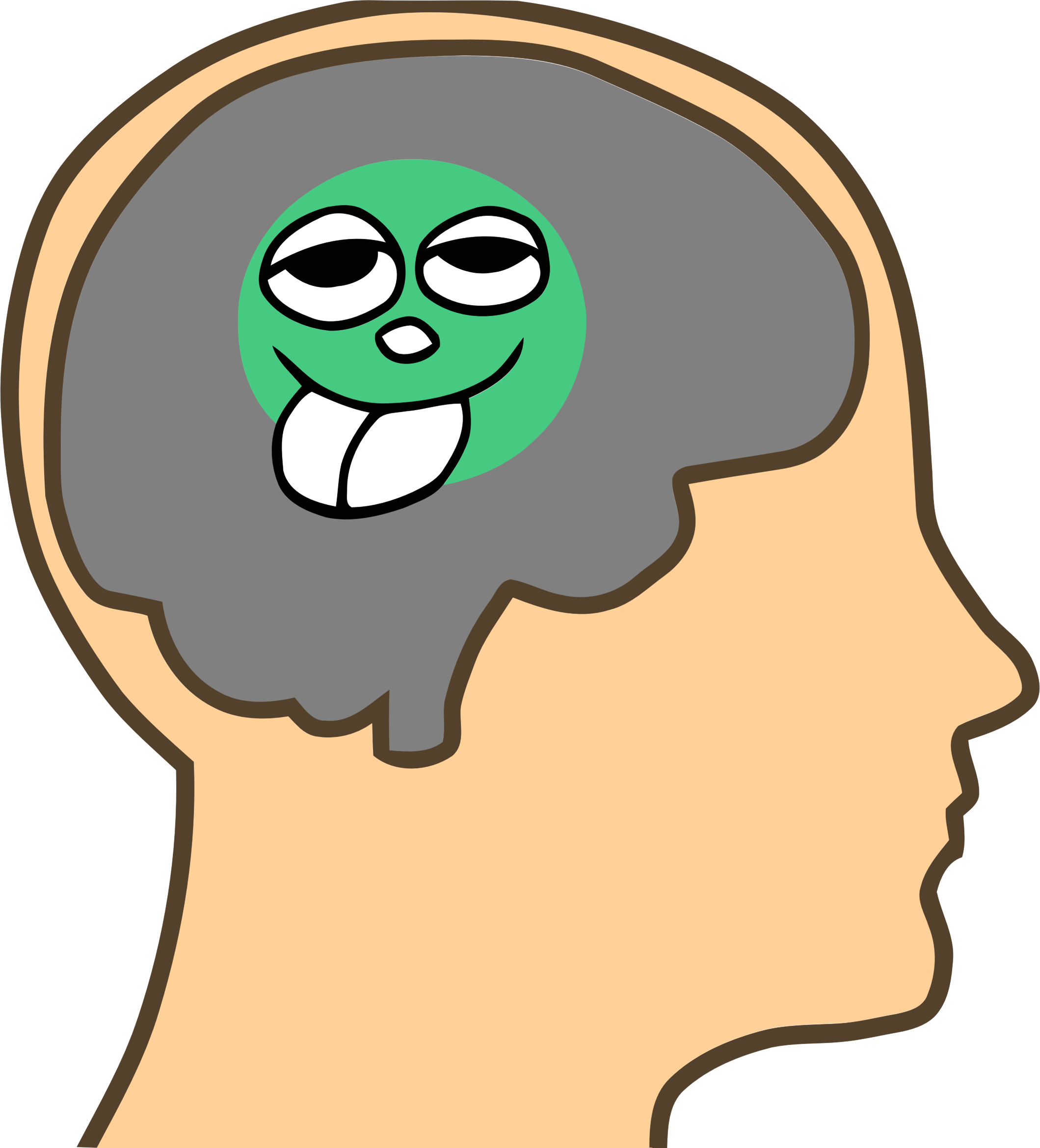 Sized Brain - Pea Sized Brain (2119x2340)