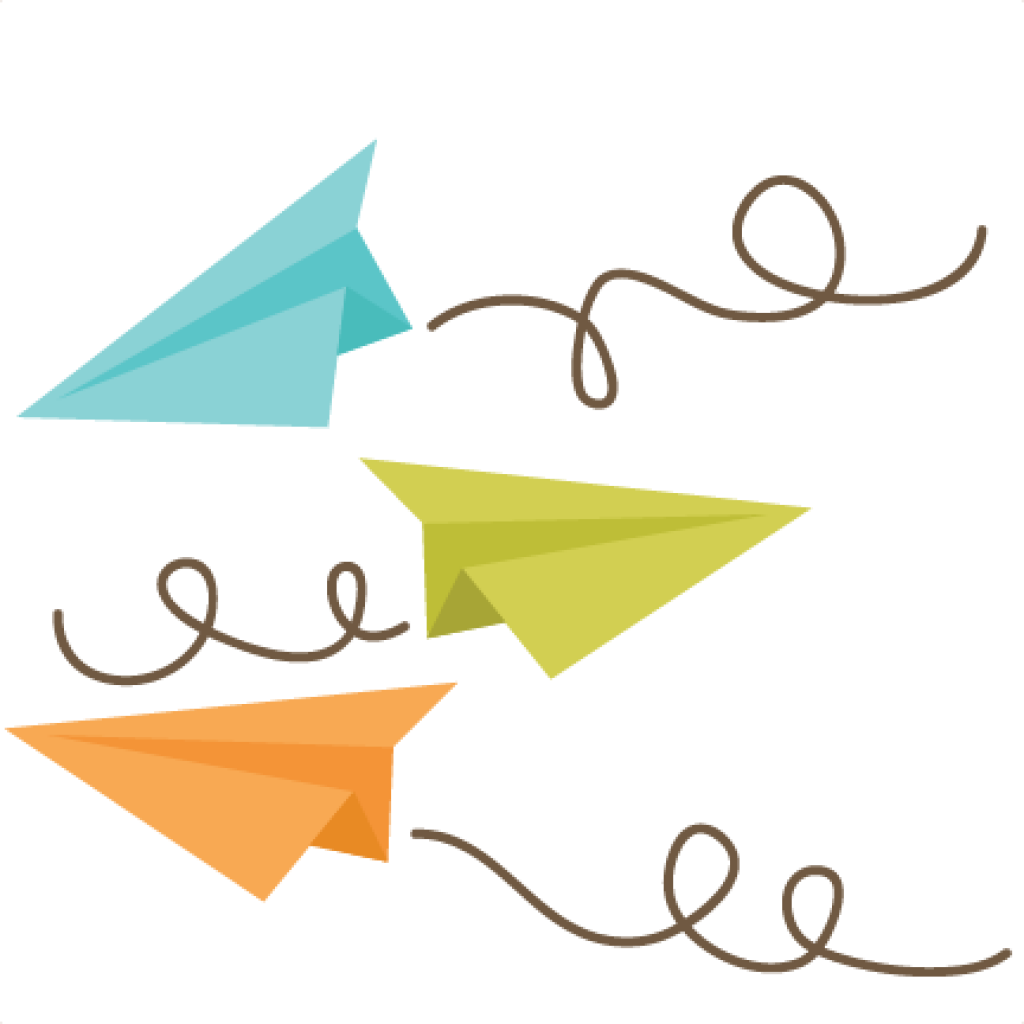 15 Paper Airplane Clip Art Free Cliparts That You Can - Paper Airplane Flying Png (1024x1024)