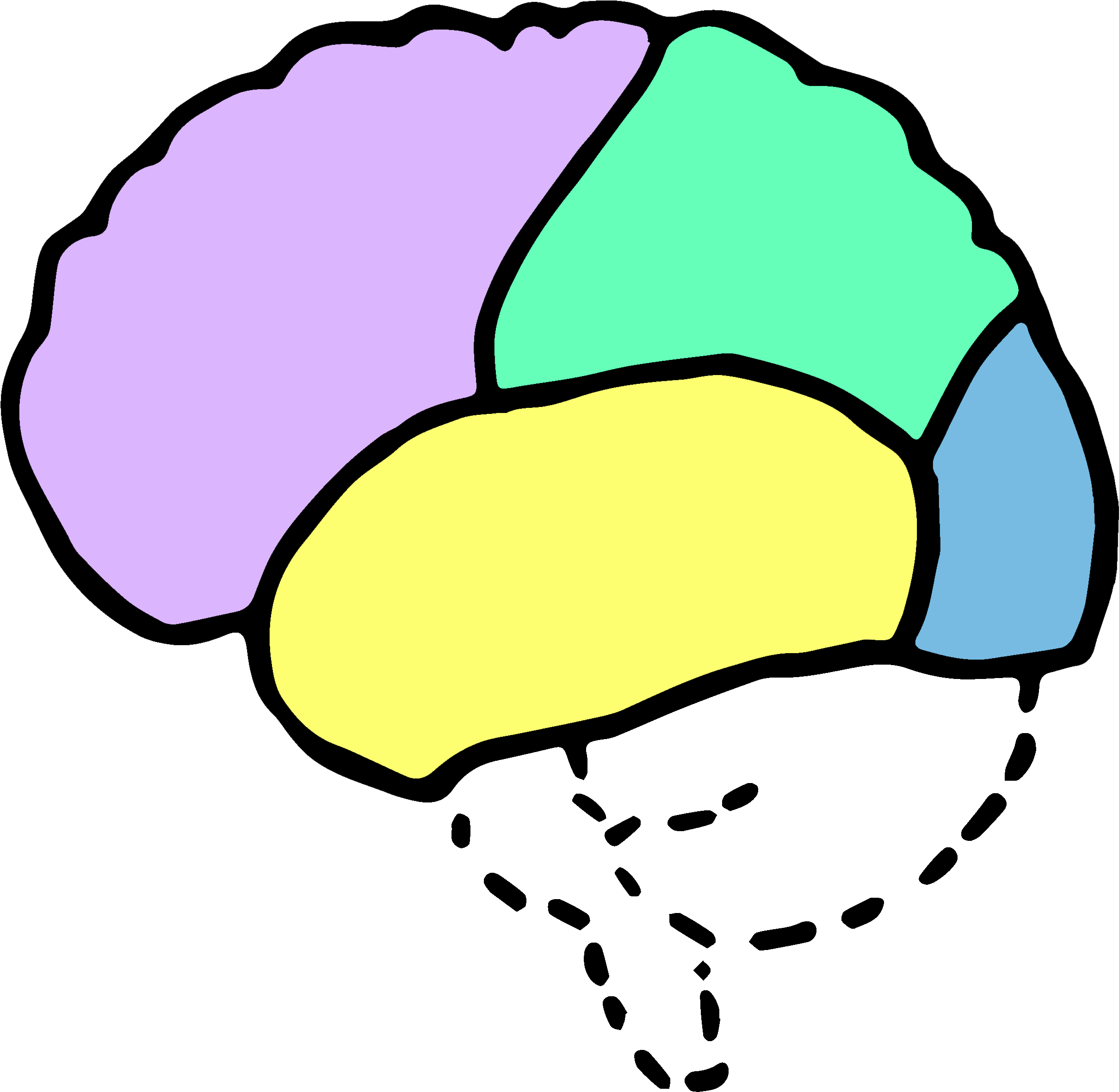 Psychology Brain Clipart - Genius Png (2786x2726)