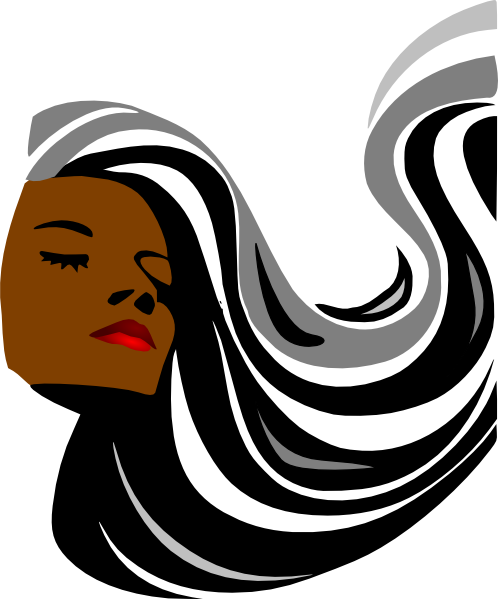 This Free Clip Arts Design Of Brain Cancer Grey Hair - Hair Salon Clip Art (498x599)