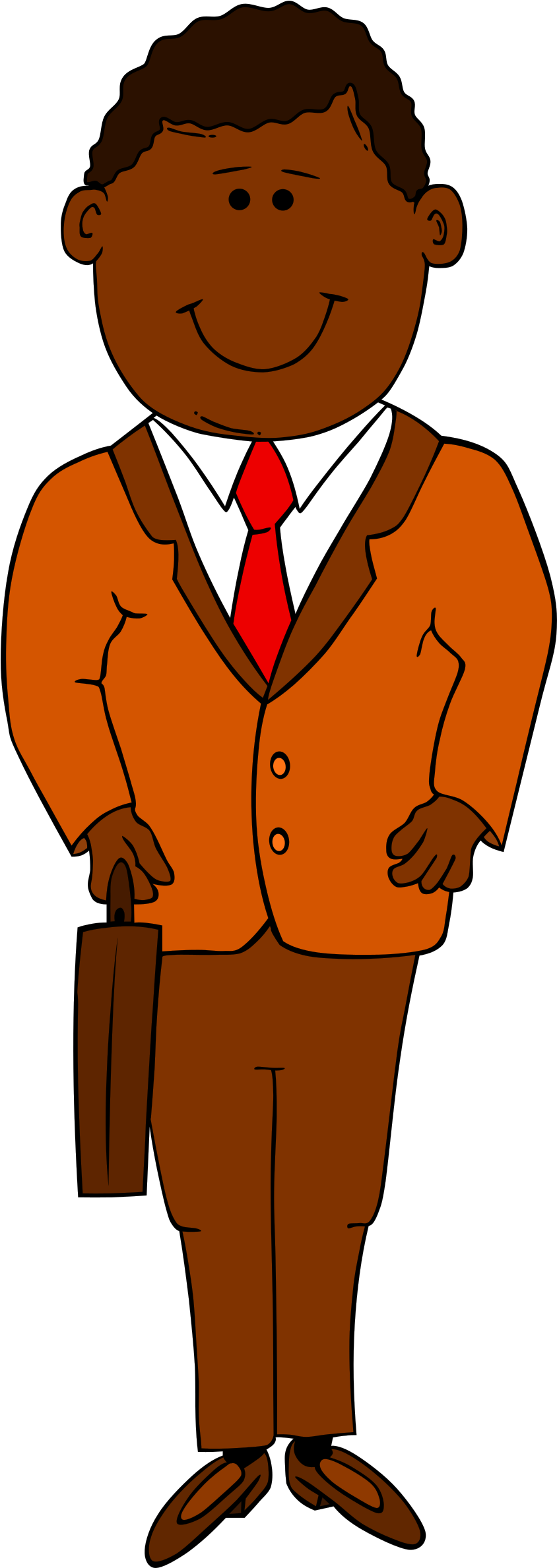 Big Image - Cartoon Man In Suit (843x2400)