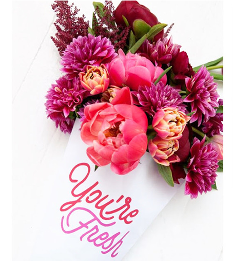 Adorable Bouquet Of Flowers With Vibrant Colors And - Ms Beauty Glow (453x671)
