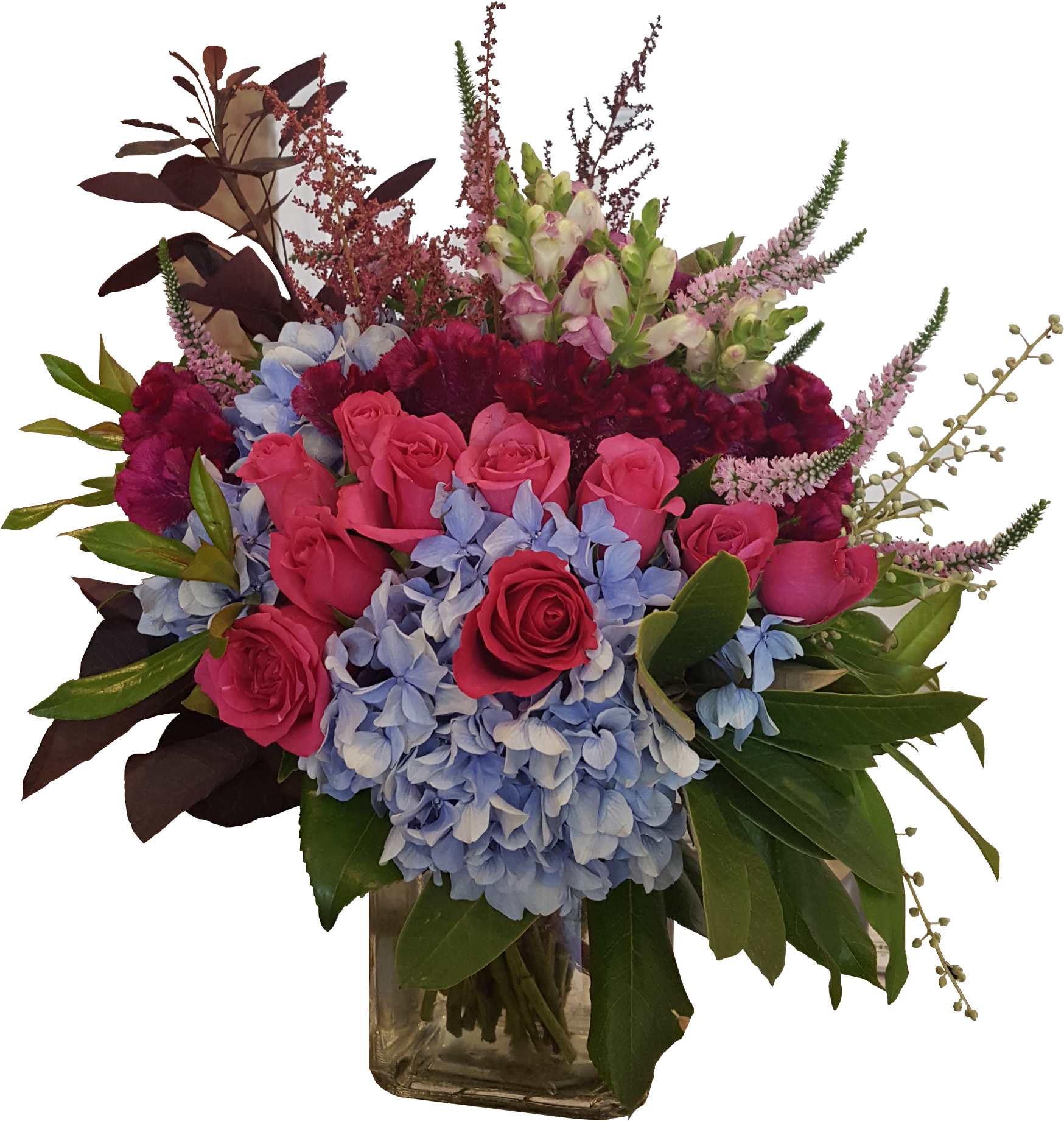 Zenith Cluster Vibrant Styling With Glass Vase - Glass (1840x1840)