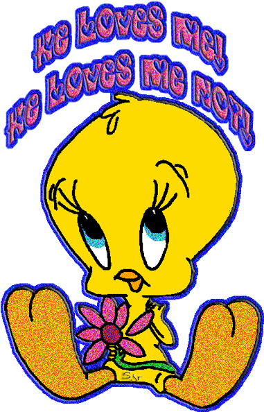 Free Clip Art Tweety Bird Glitter Name Glitter Graphics - Tweety Bird Birthday Gif (400x600)