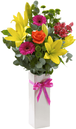 Happy Birthday Sister Flowers Moving (400x430)