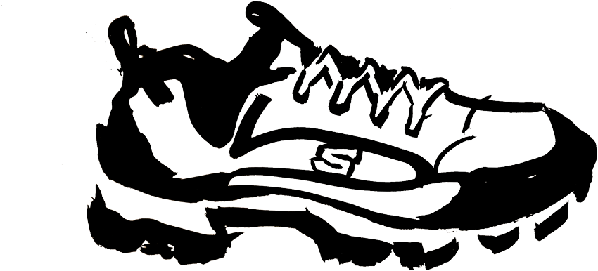 Welcome Clipart Shoe - Skechers Shoe Clipart (1200x437)