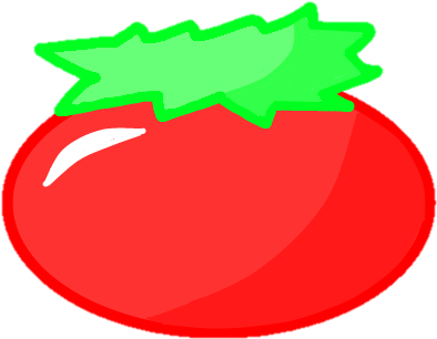 Tomato Clipart Round Object - Object Merry Go Round Tomato (414x319)
