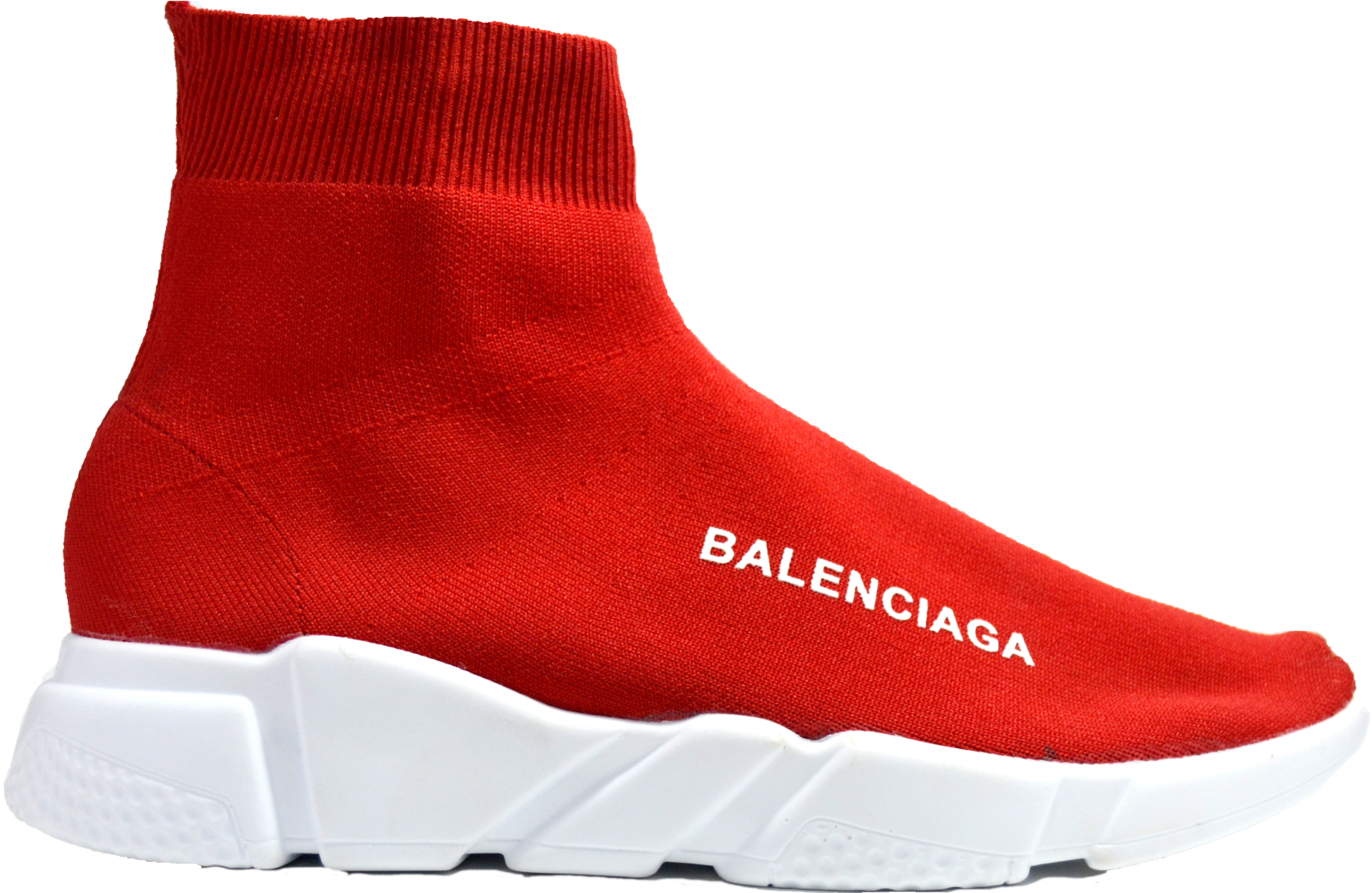 Gym Shoes Clipart Shoe Sock - Balenciaga Speed Trainer Red (3000x3000)