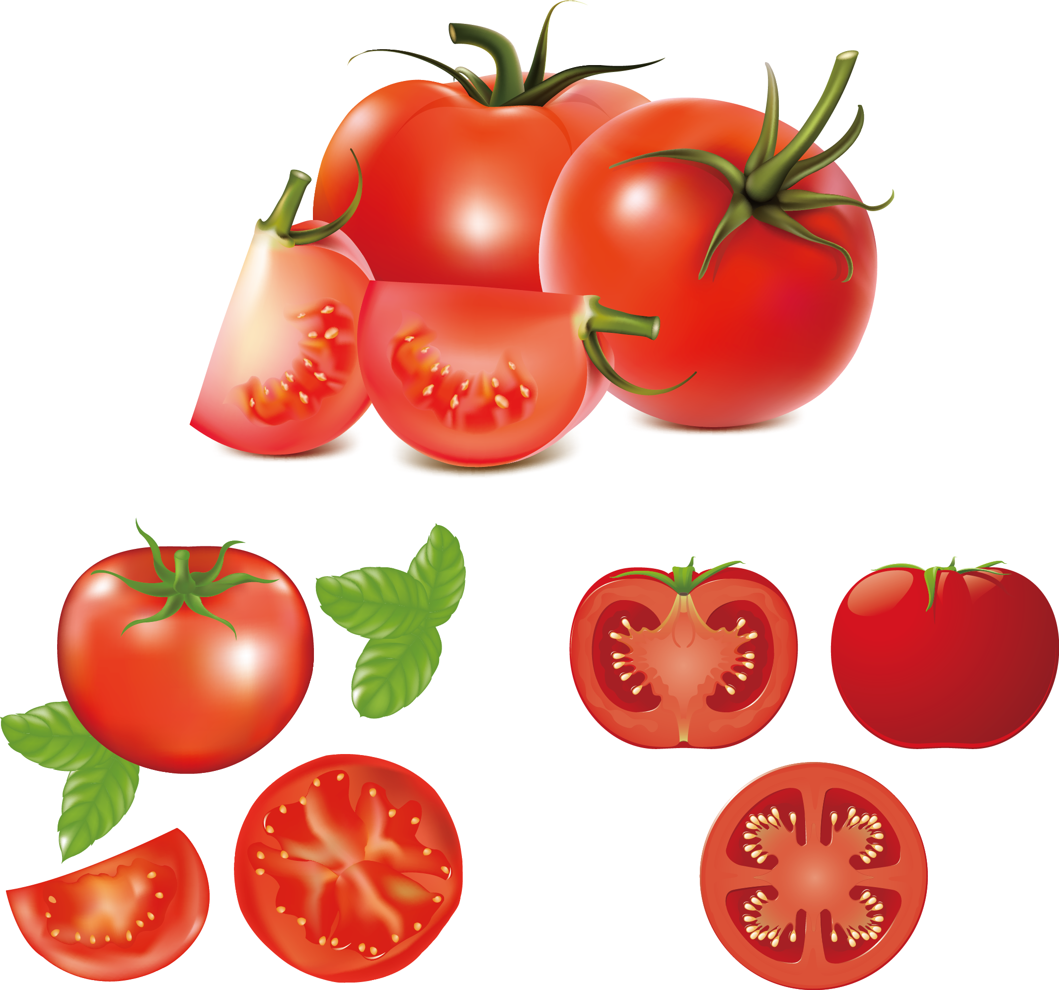 Hamburger Caprese Salad Tomato Clip Art - Tomato Vector (2132x1993)