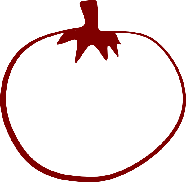Tomato Clipart Gambar - มะเขือเทศ ภาพ ร่าง (600x588)