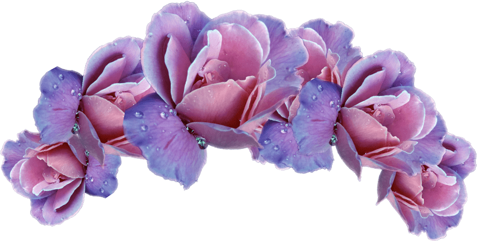 Purple Flower Crown Transparent - Purple Flower Crown Transparent (1084x650)
