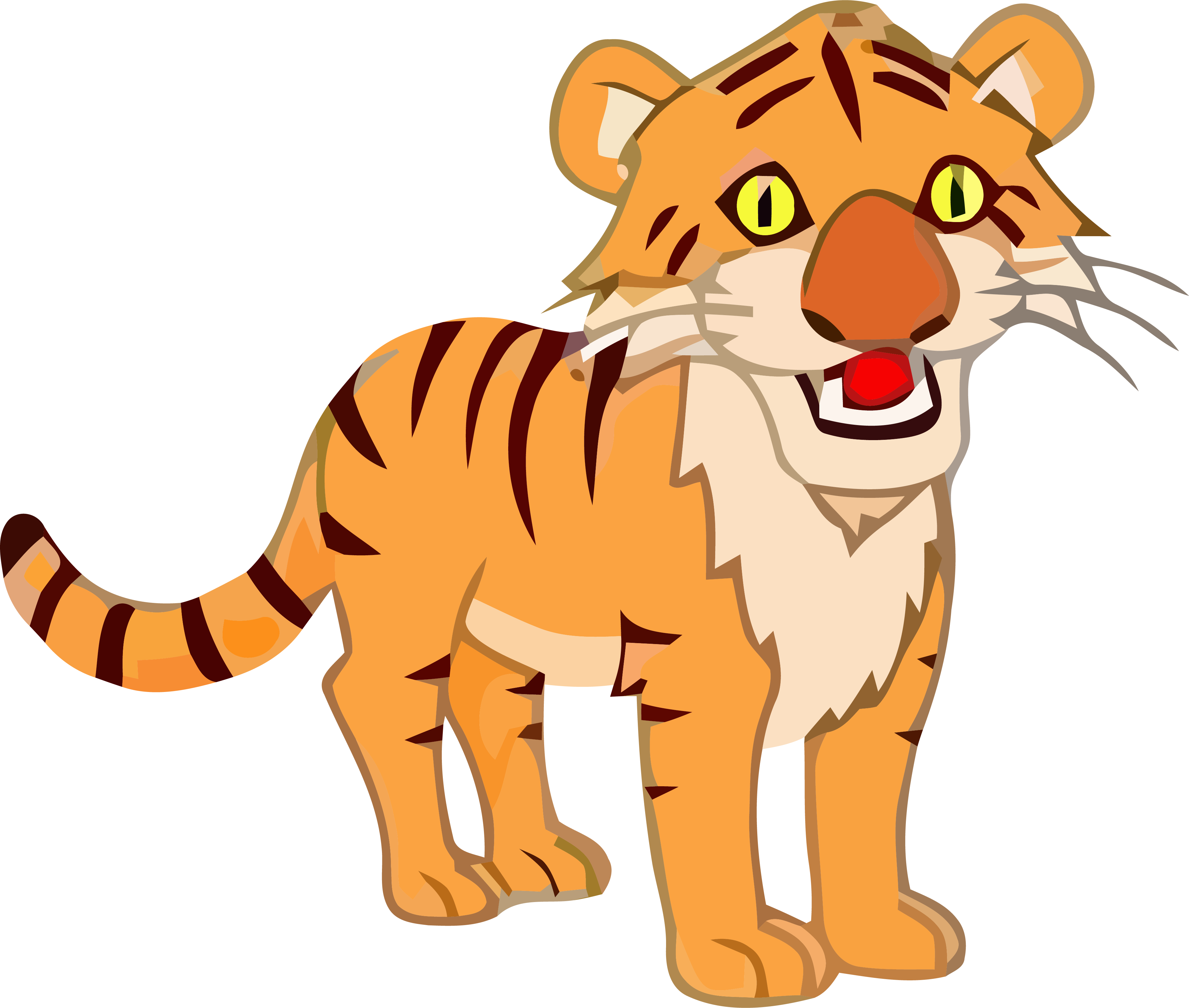 Young Tigger With Large Eyes Clipart Png Image Download - Bambi Turtle (3872x3282)