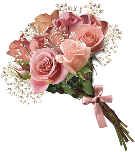 Bouquet Of Flowers In Png - Chi Lin Nunnery (445x500)