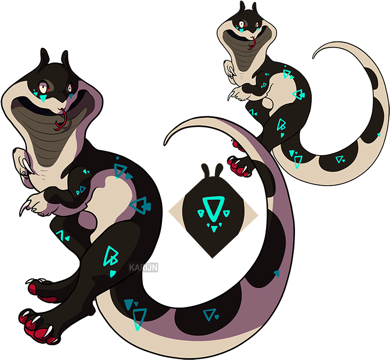 Cobra Raptor Adoptable - Cartoon (807x740)