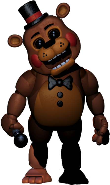 Fnaf2 Toy Freddy With Black Eyes Full Body By Christianpaul339 - Five Nights At Freddy's Solo (1024x768)