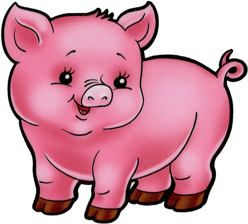 Animal Farm Pig Clipart 3 By Amy - Baby Pig Clipart (800x736)