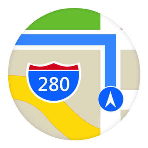 Google Maps Circle Icon - Maps Ios 8 Icon (512x512)