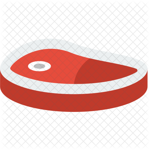 Steak Icon - Circle (512x512)