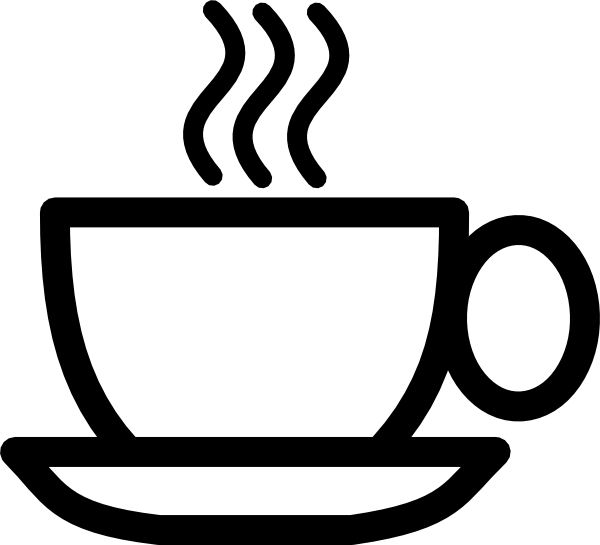 Cup Of Coffee Clip Art Many Interesting Cliparts - Black And White Coffee Mug (1920x1744)