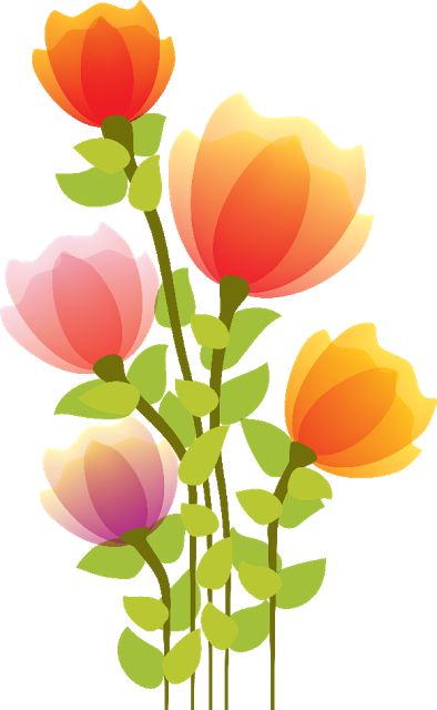 Flores Png - Desenho De Flores Em Png (394x640)