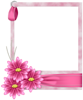 Marcos Para Fotos Con Flores - Blue Floral Frame Png (310x398)