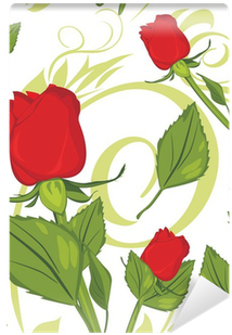 Fotomural Rosas Rojas En El Fondo Decorativo - Software Design Pattern (400x400)