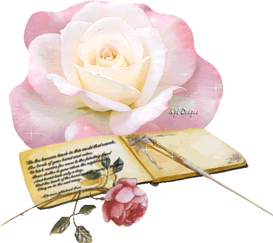 Rosas Y Poemas - Rose Scraps (556x513)