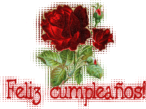 Para Facebook, Hi5, Metroflog, Fotolog, Fondos Para - Feliz Cumpleaños Rosas Gif (485x364)