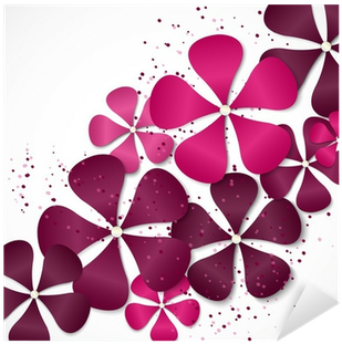 Vinilo Pixerstick Flores Rojas - Euclidean Vector (400x400)