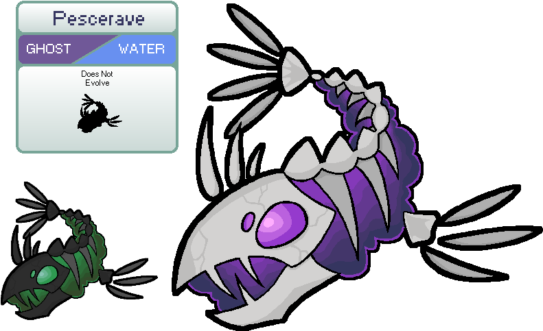 Pokemon Based On Fish Bones - Pokemon Based On Fish Bones (830x522)