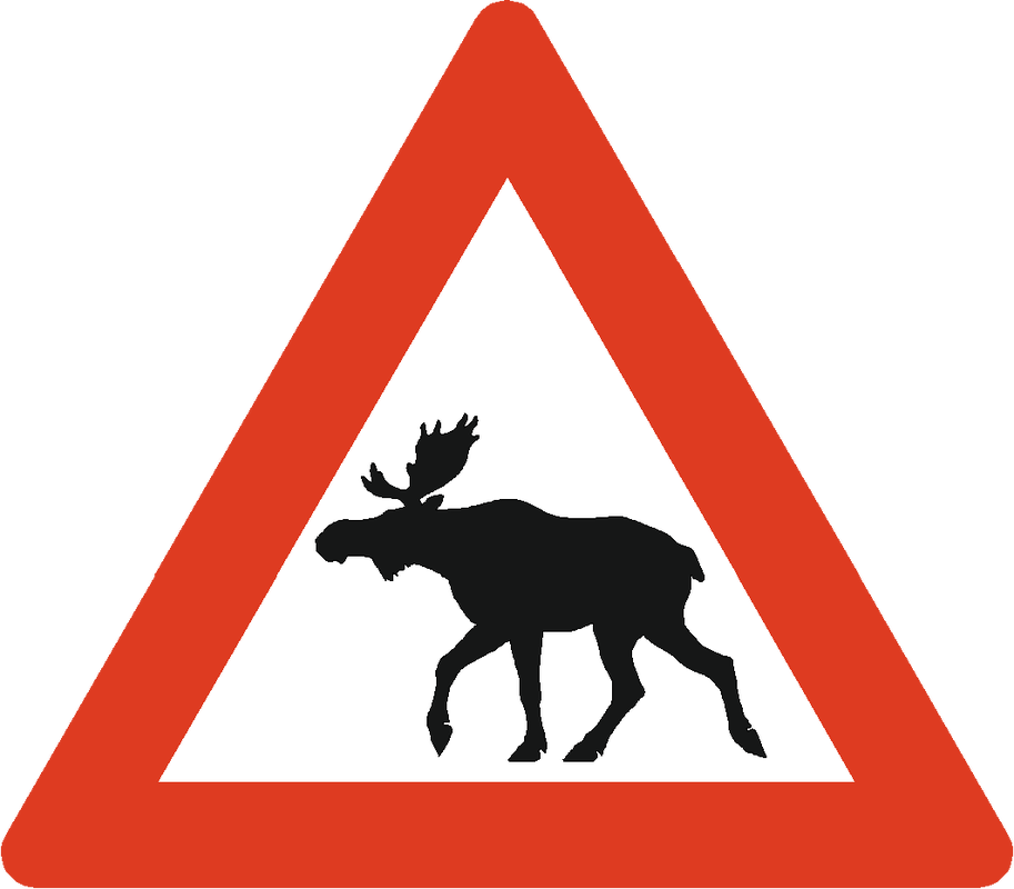 Picture - Moose Sign (913x800)