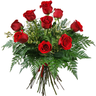 9 Red Roses - Heart Shaped Rose Arrangement (600x600)