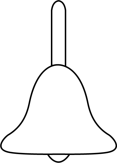 Bell Line Art - Line Art (409x568)